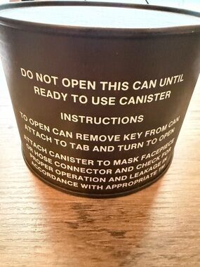 Sealed Unopened C2 Military Grade Gas Mask Canister Biological Chemical military